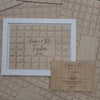 Jigsaw Guestbook Personalised with Sign Framed or Unframed - Script Style - Wedding Guestbook
