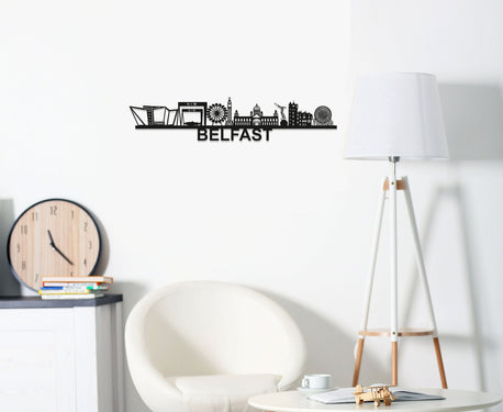 Belfast Skyline - Belfast Gift - Skyline Art