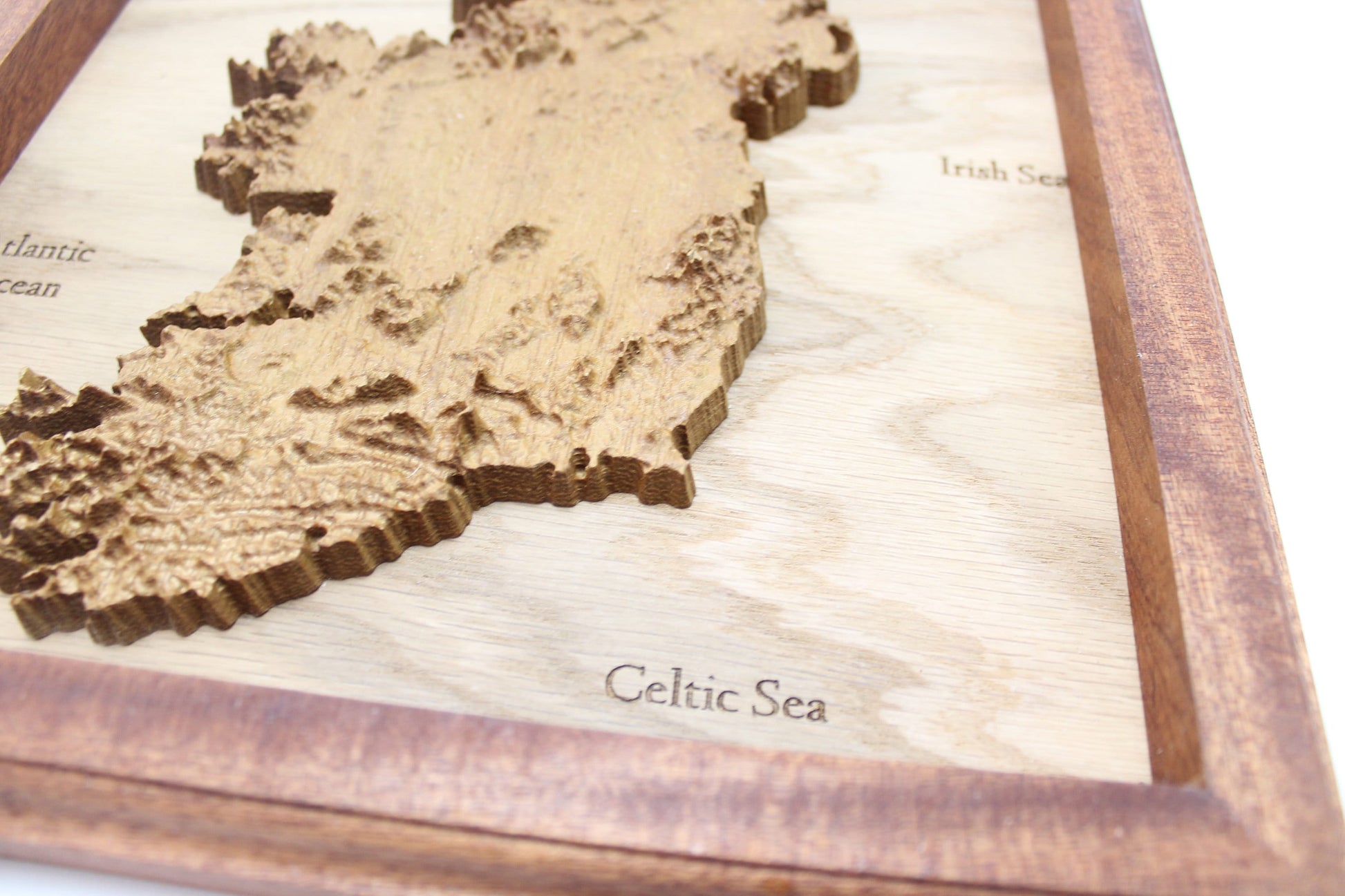 Ireland Topographic Map - Wooden Ireland Map - Ireland Gift - Irish Gift - Emerald Isle Map