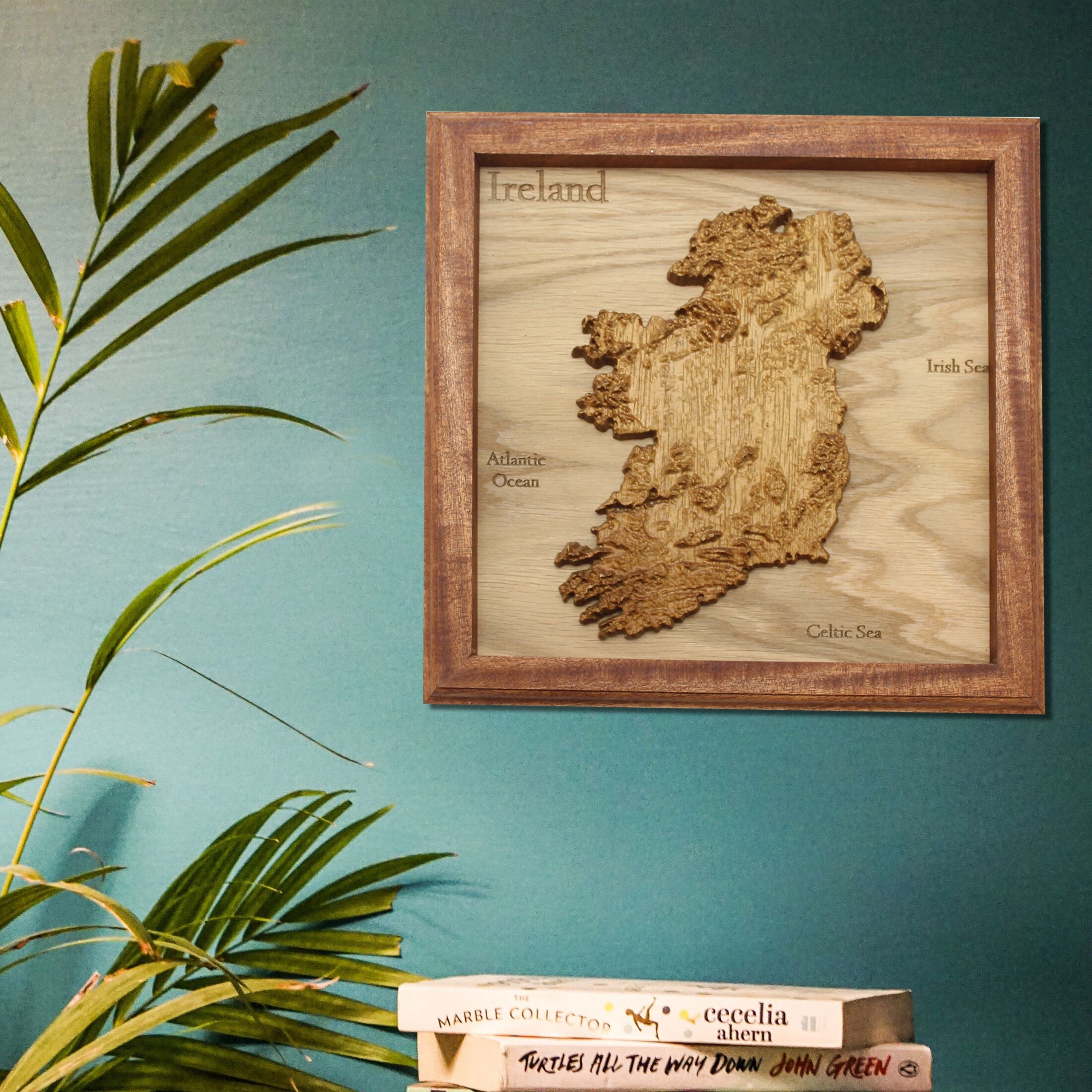 Ireland Topographic Map - Wooden Ireland Map - Ireland Gift - Irish Gift - Emerald Isle Map