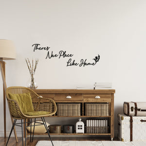 There's Nea Place Like Hame Wall Art - Wooden Word Scottish Text Art - Home House Art Gift - Font 1