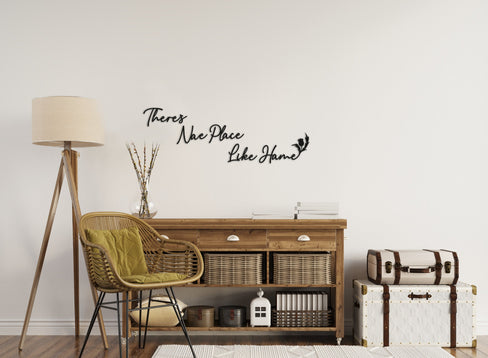 There's Nea Place Like Hame Wall Art - Wooden Word Scottish Text Art - Home House Art Gift - Font 1