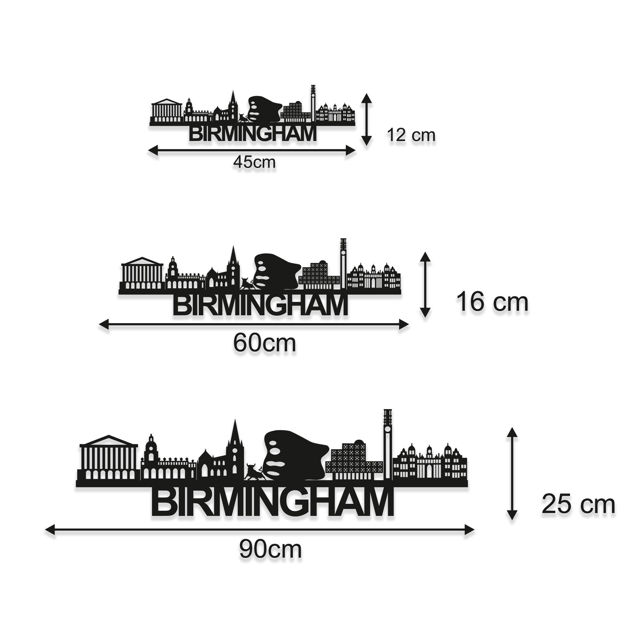 Birmingham Skyline Wall Art - Birmingham Gift - Skyline Art - Wood Wall Art