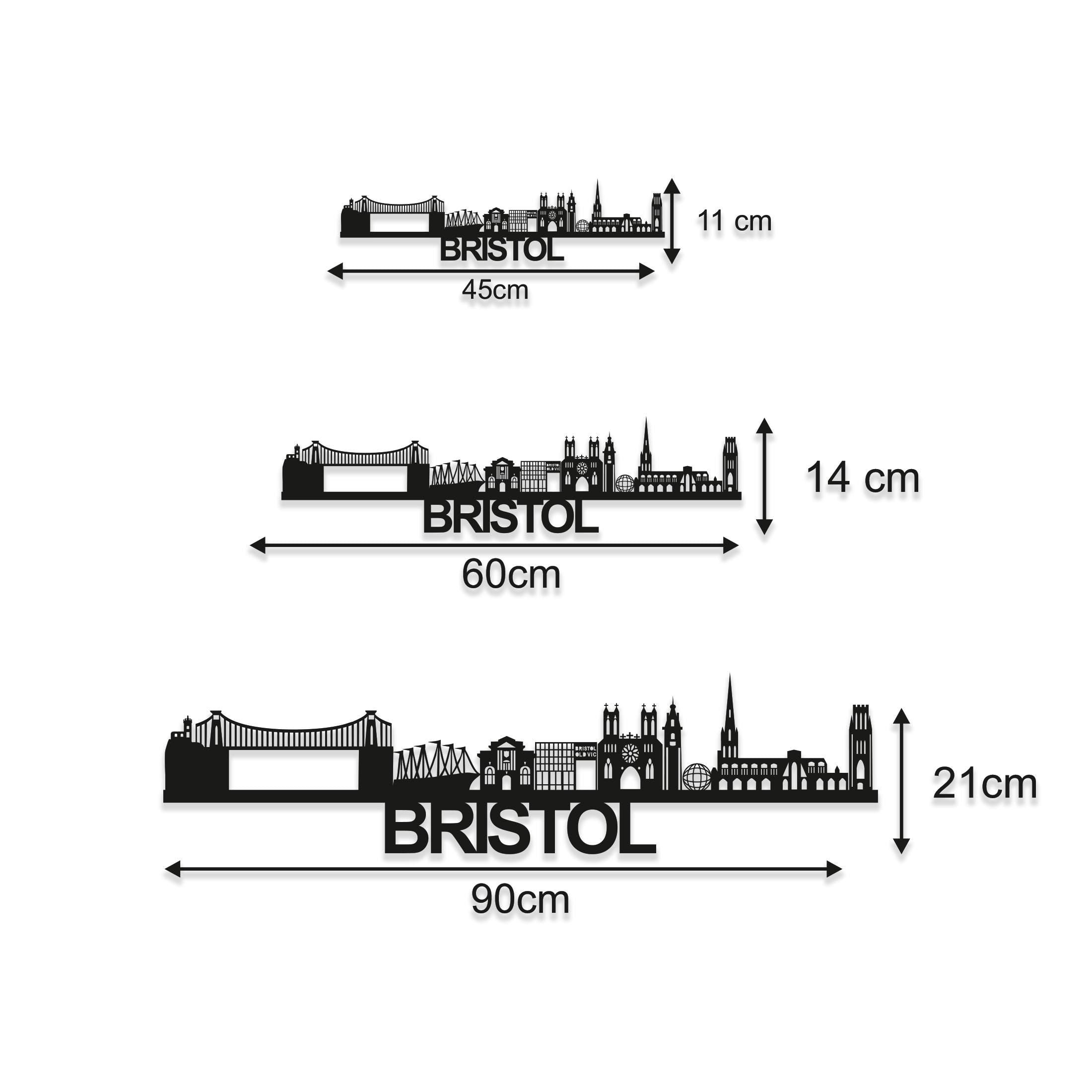 Bristol Skyline Wall Art - Bristol Gift - Skyline Art - Wood Wall Art