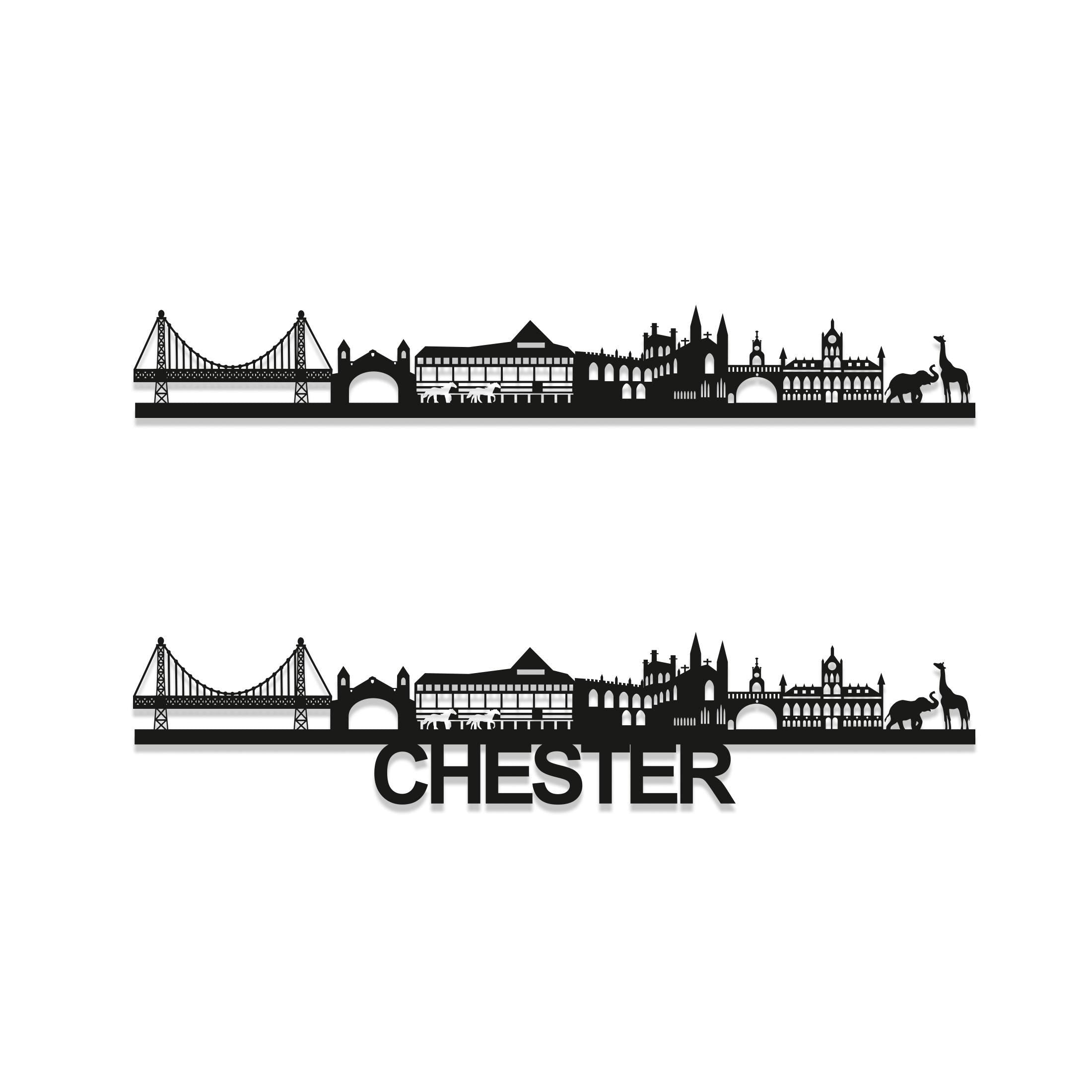 Chester Skyline - Chester Gift - Skyline Art - No City Name