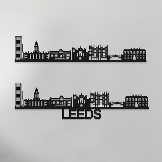 Leeds Skyline - Leeds Gift - Skyline Art -Wood Wall Art