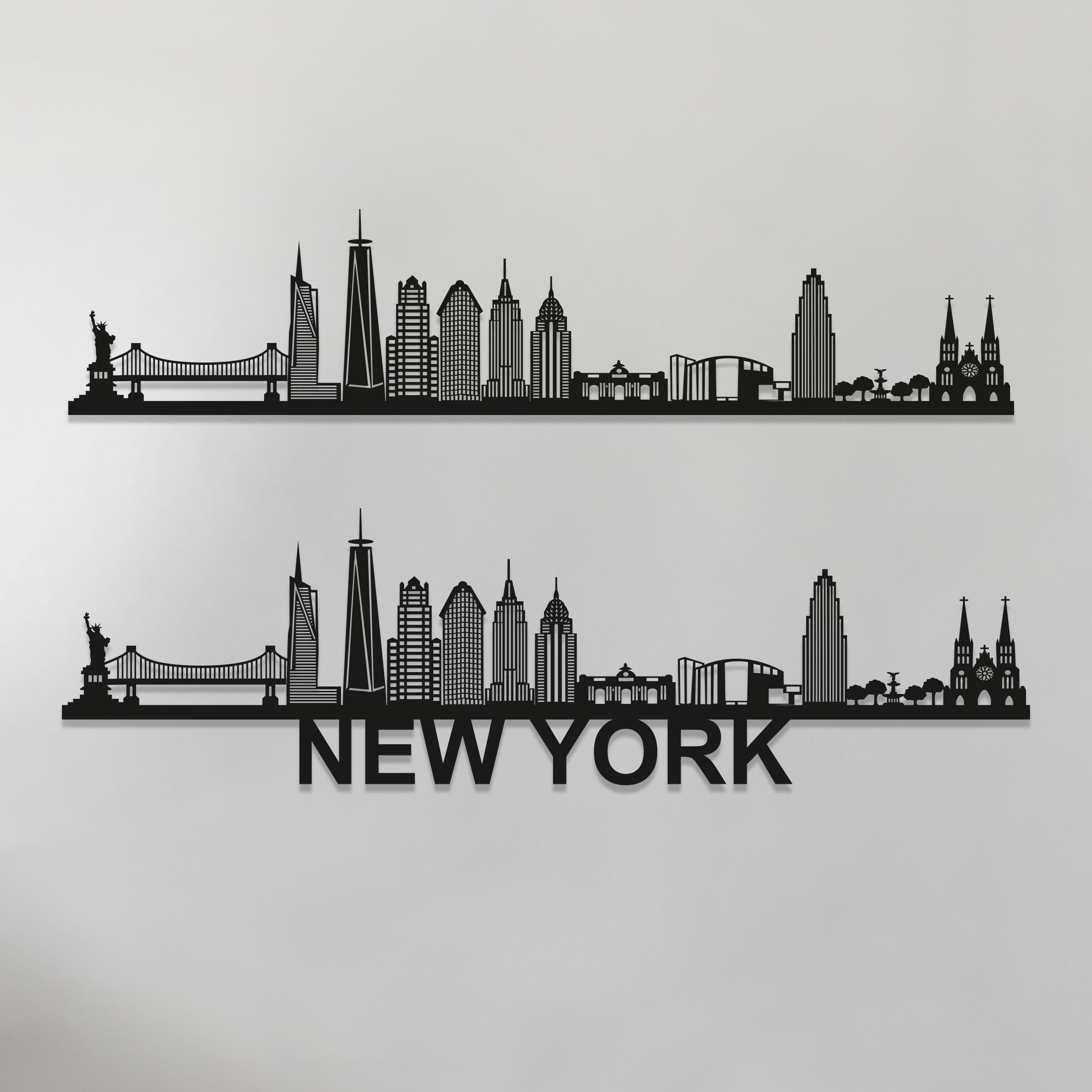 New York Skyline - New York Gift - Skyline Art