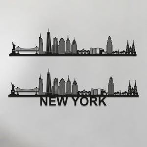 New York Skyline Wall Art - New York Gift - Skyline Art - Wood Wall Art