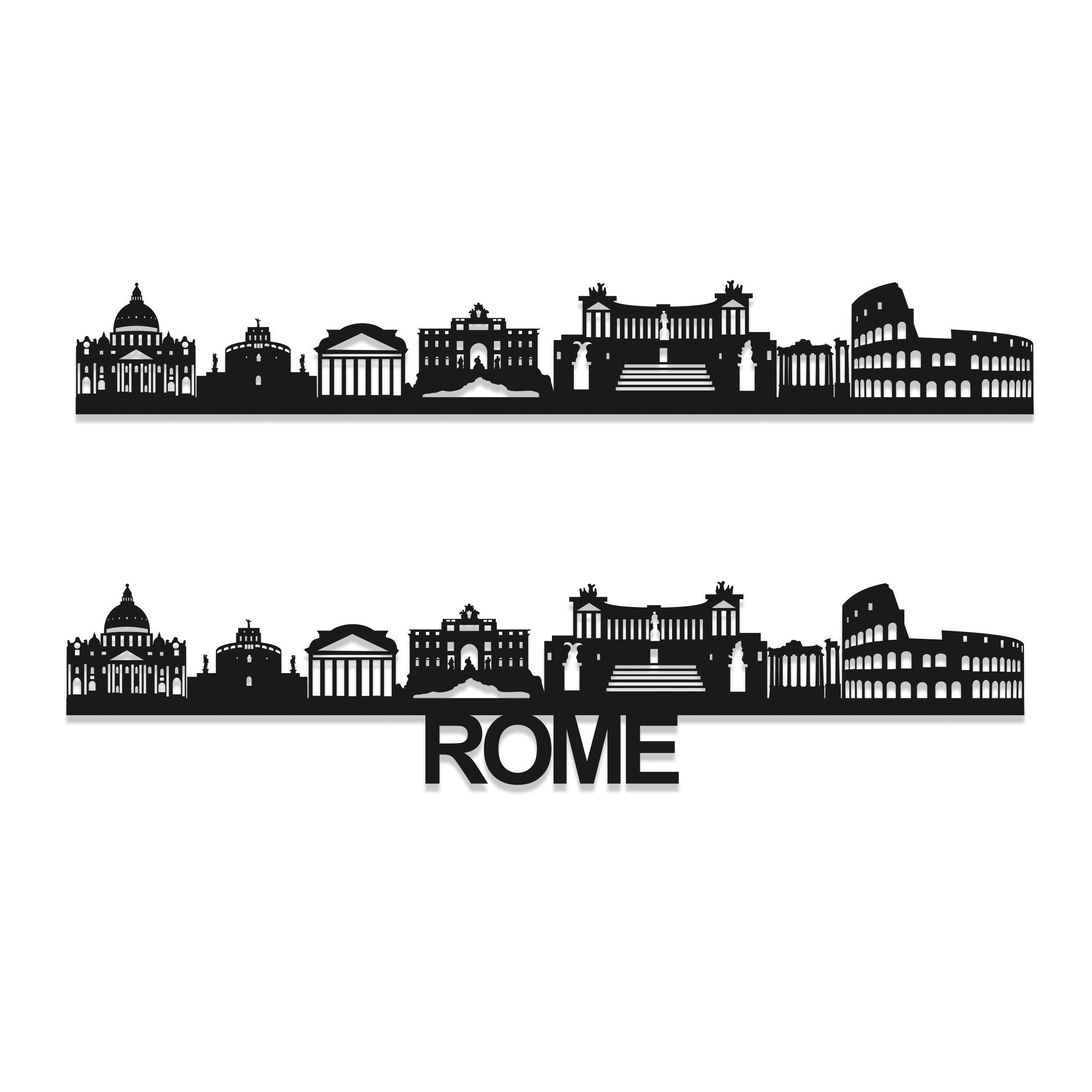 Rome Skyline - Rome Gift - Skyline Art