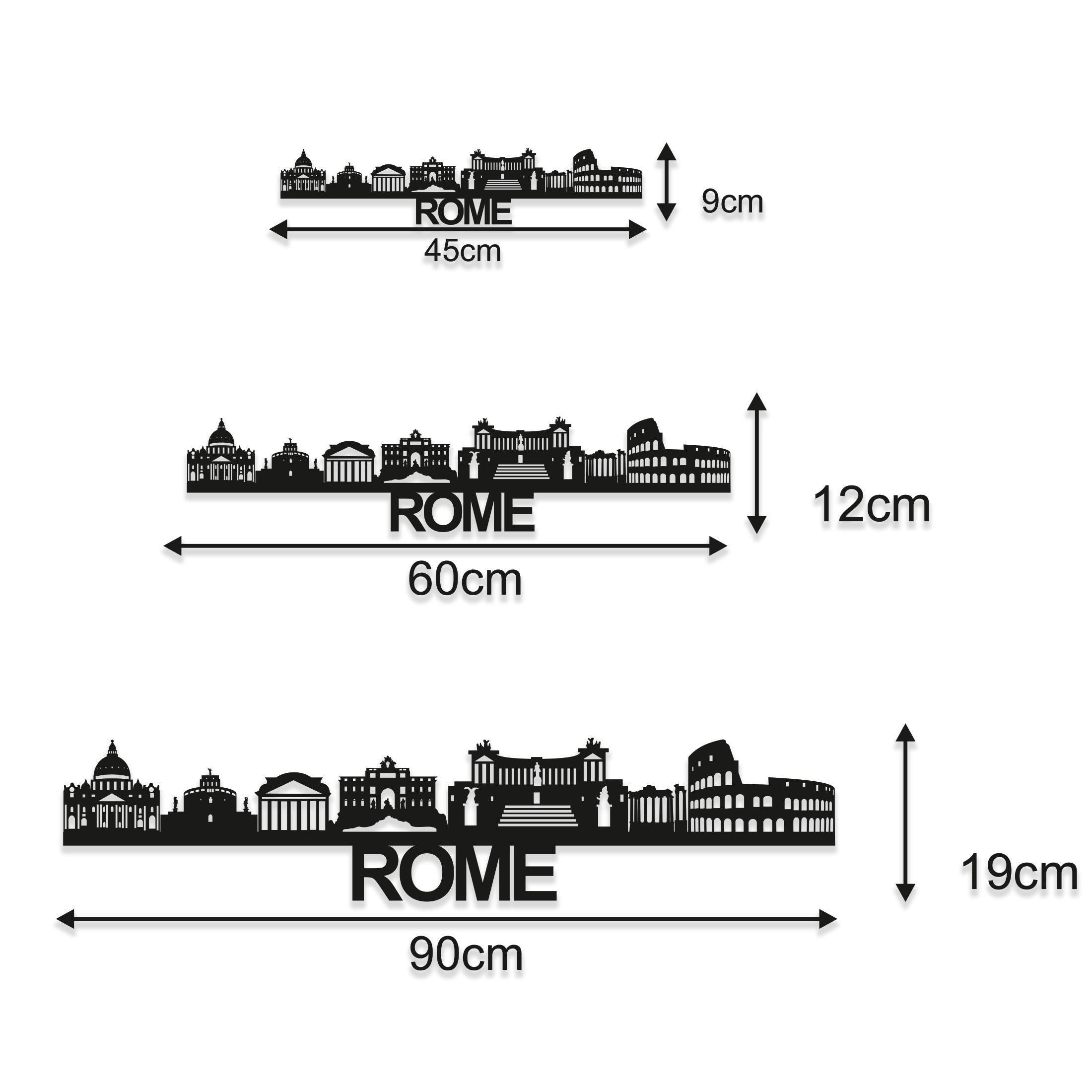 Rome Skyline - Rome Gift - Skyline Art