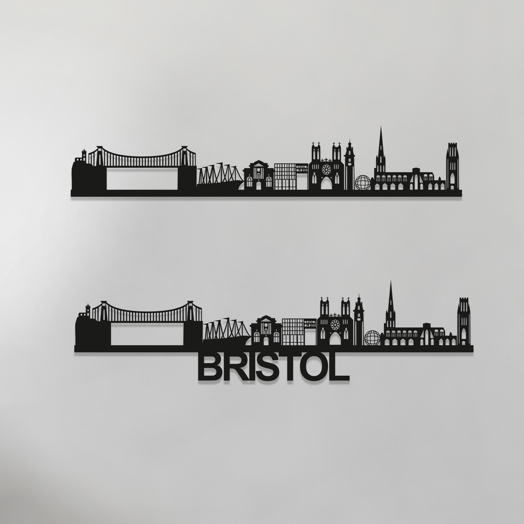 Bristol Skyline Wall Art - Bristol Gift - Skyline Art - Wood Wall Art