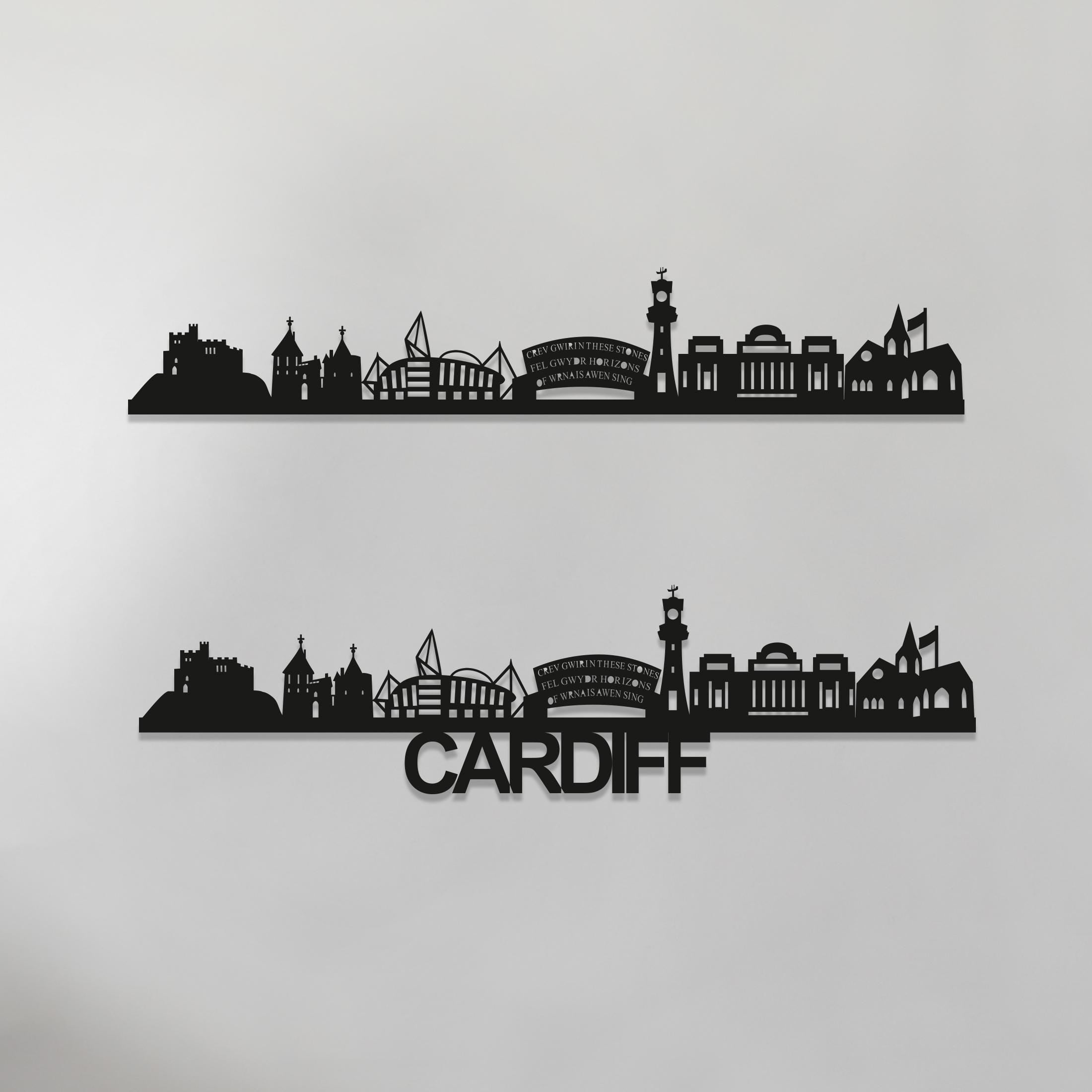 Cardiff Skyline - Cardiff Gift - Skyline Art