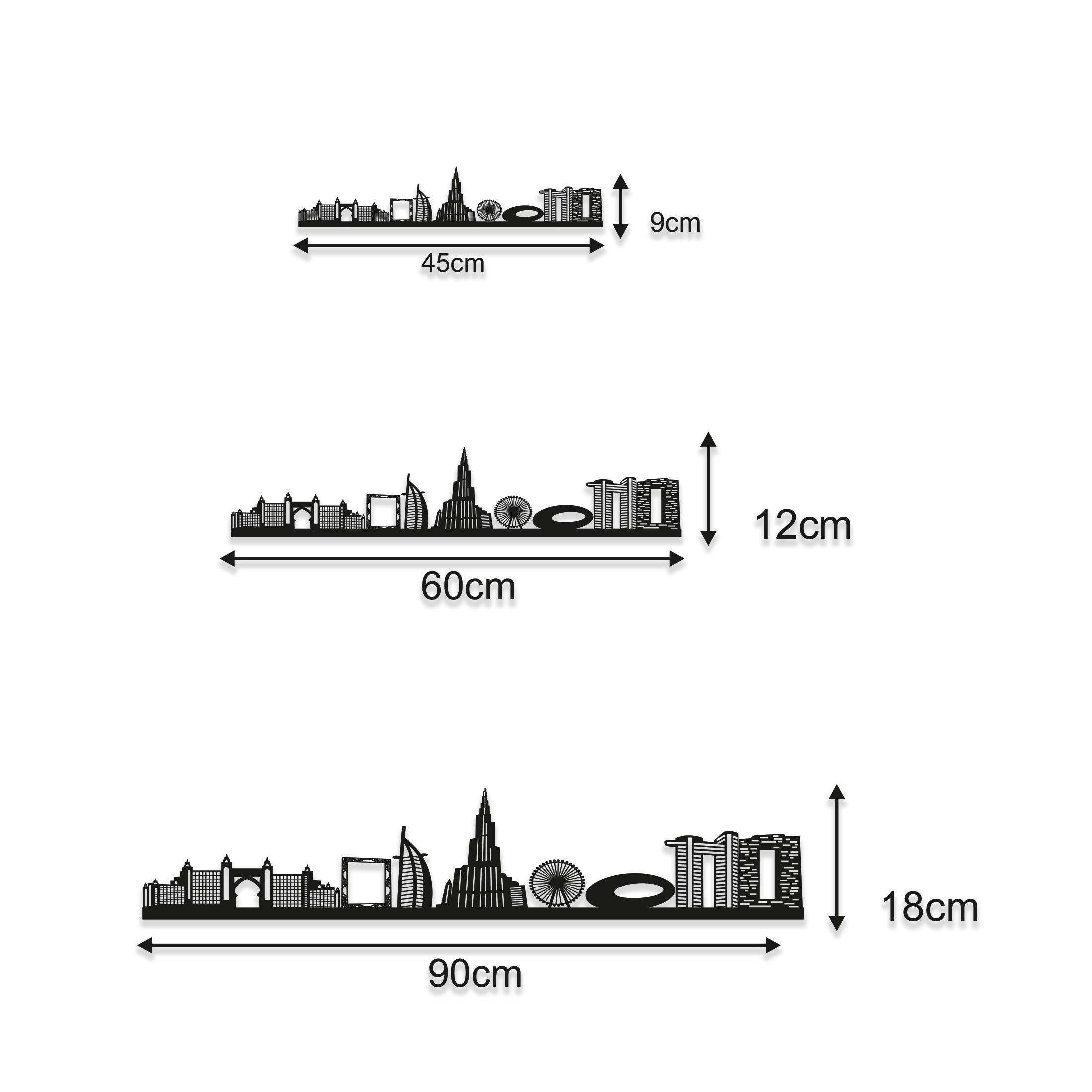 Dubai Skyline - Liverpool Gift - Skyline Art