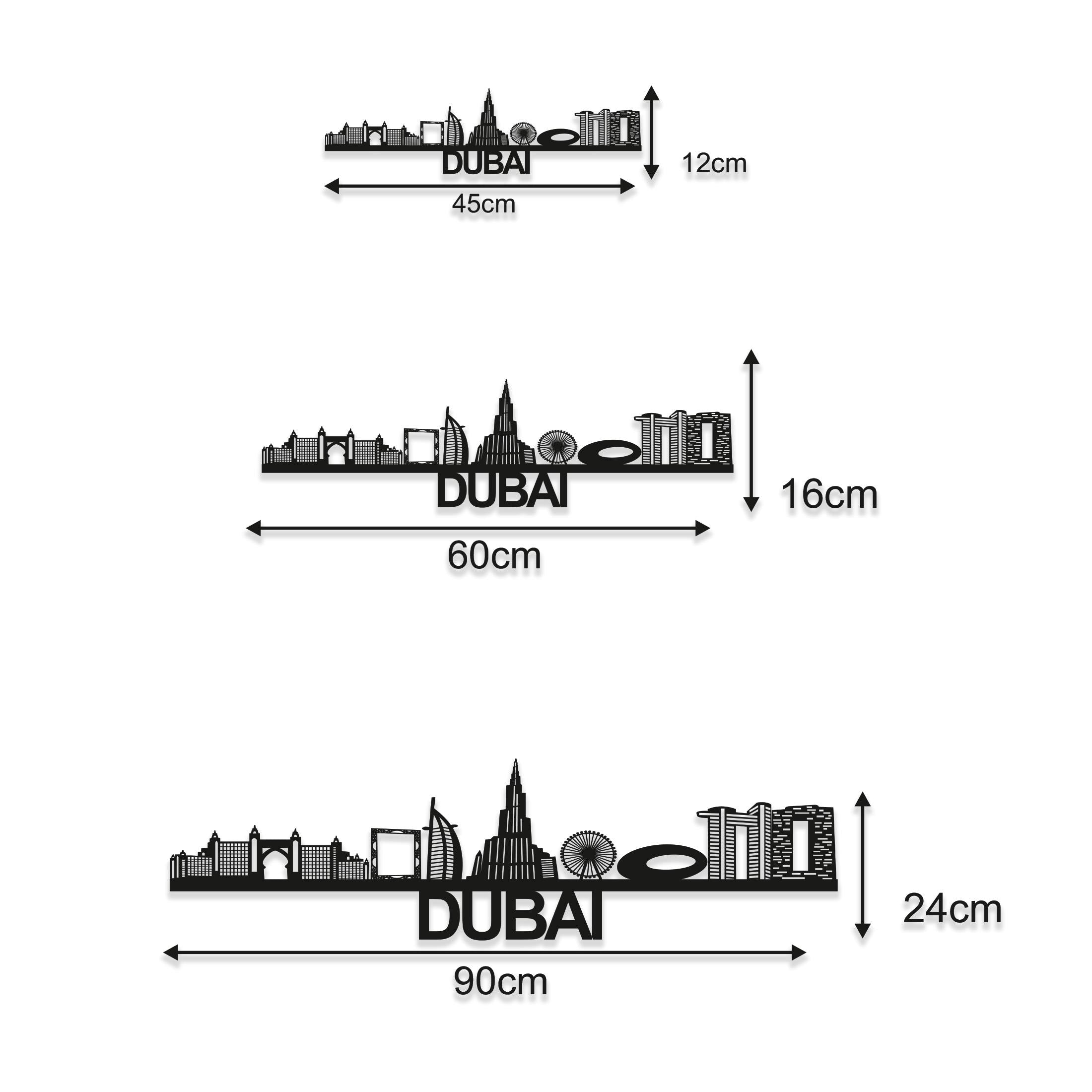 Dubai Skyline - Liverpool Gift - Skyline Art