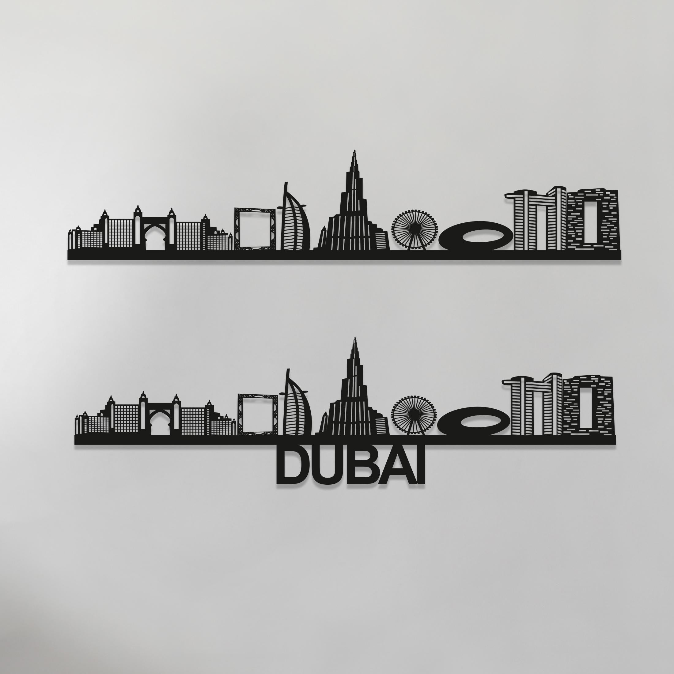 Dubai Skyline - Liverpool Gift - Skyline Art