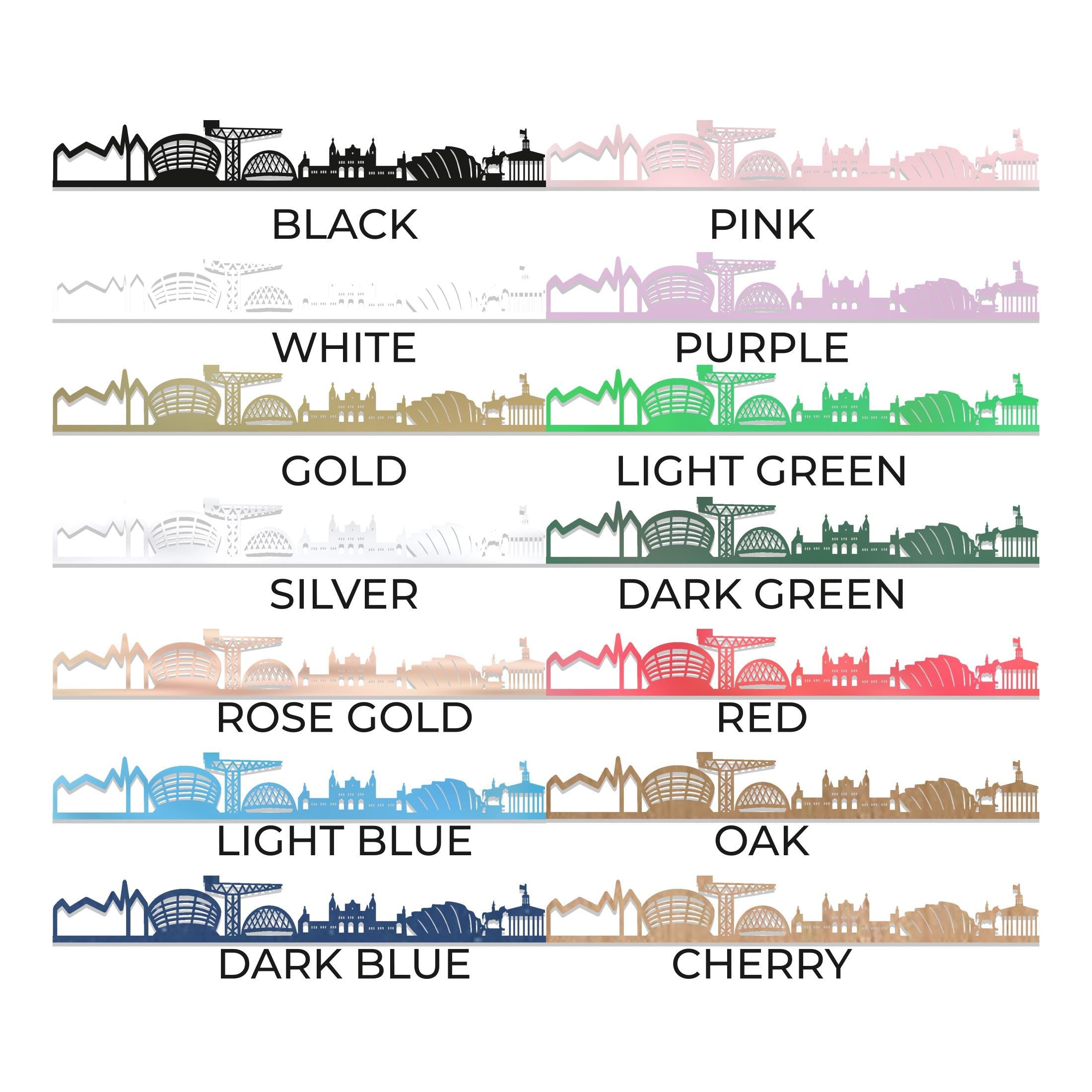 Glasgow Skyline - Glasgow Gift - Skyline Art