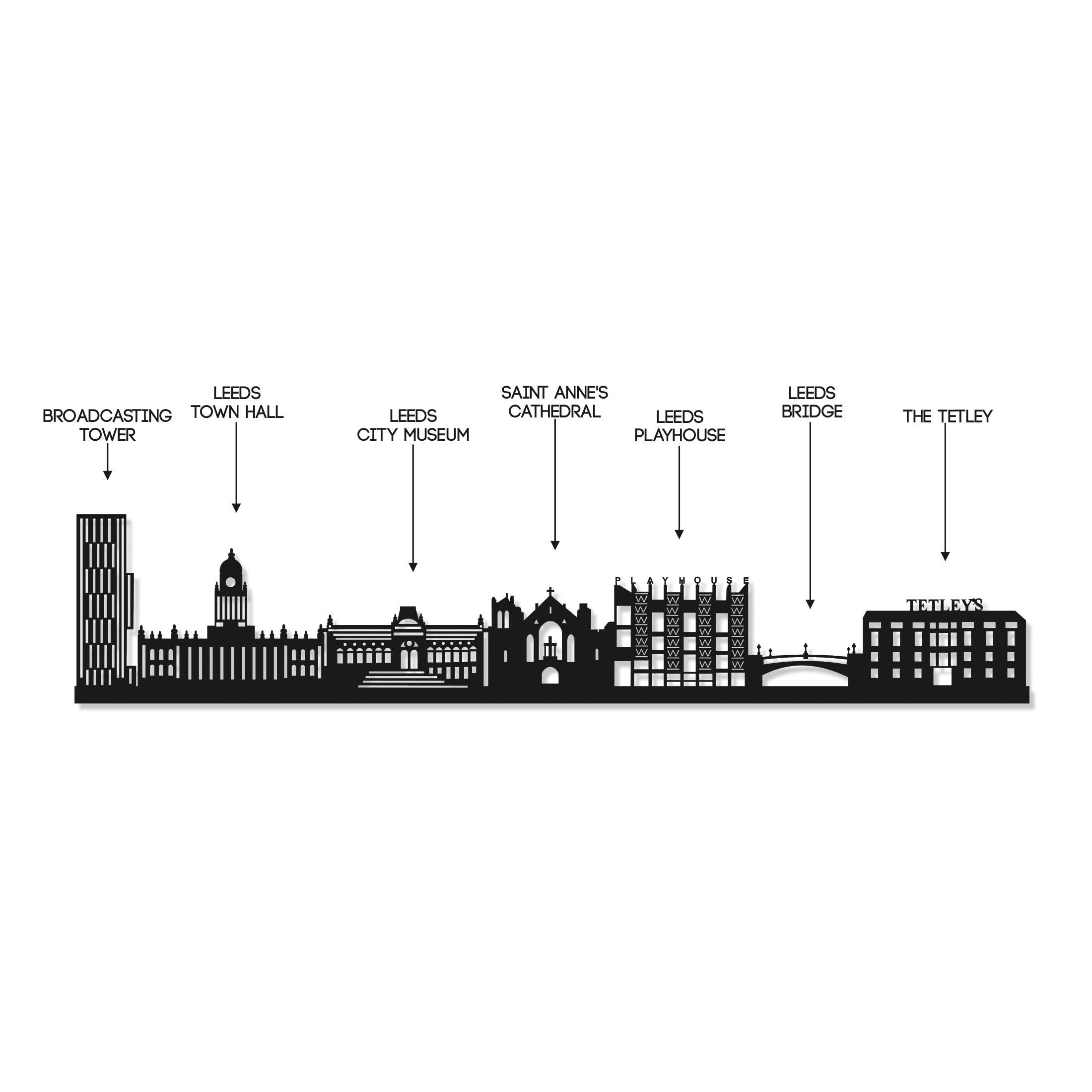 Leeds Skyline - Leeds Gift - Skyline Art - No City Name