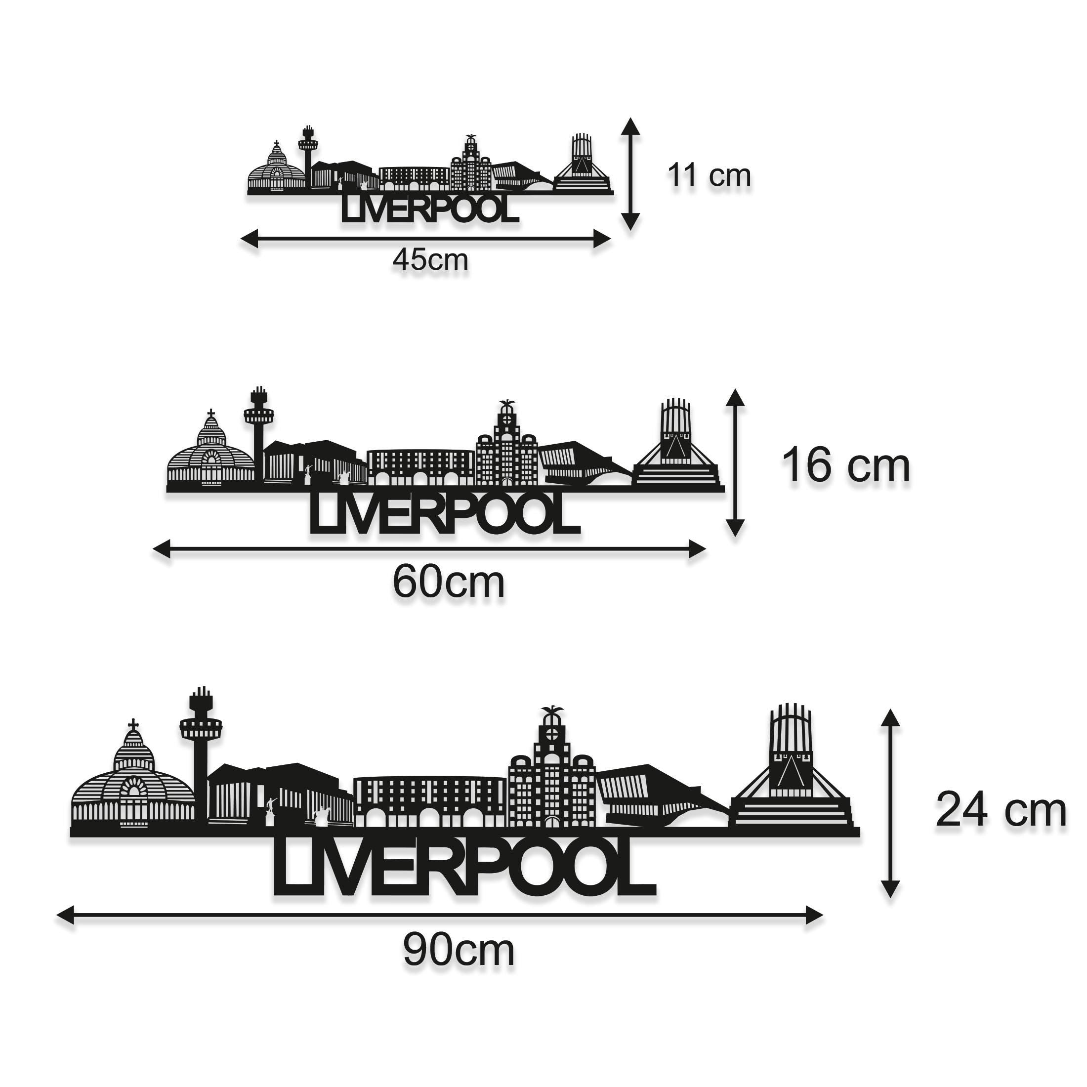 Liverpool Skyline - Liverpool Gift - Skyline Art