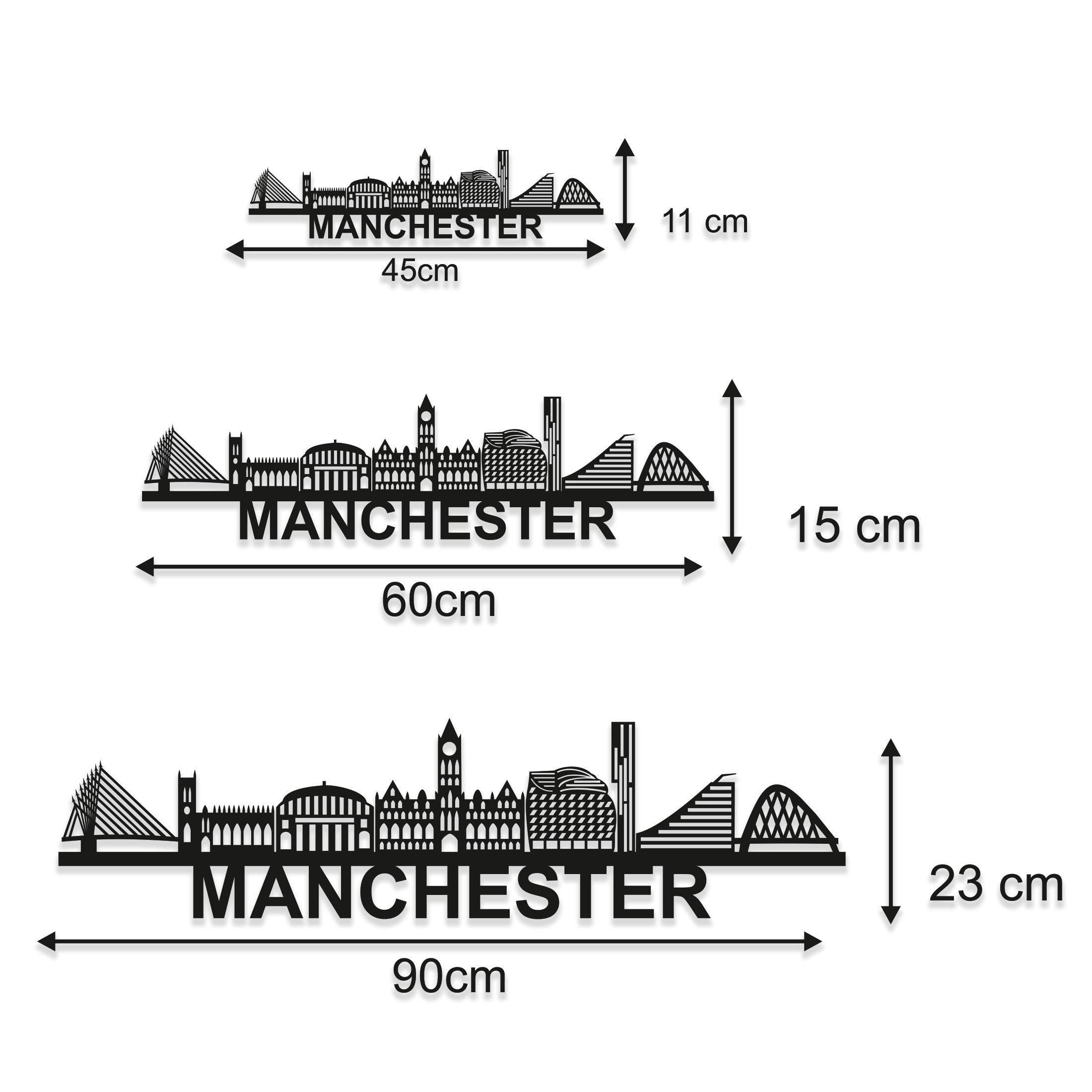 Manchester Skyline - Manchester Gift - Skyline Art