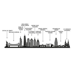 New York Skyline Wall Art - New York Gift - Skyline Art - Wood Wall Art