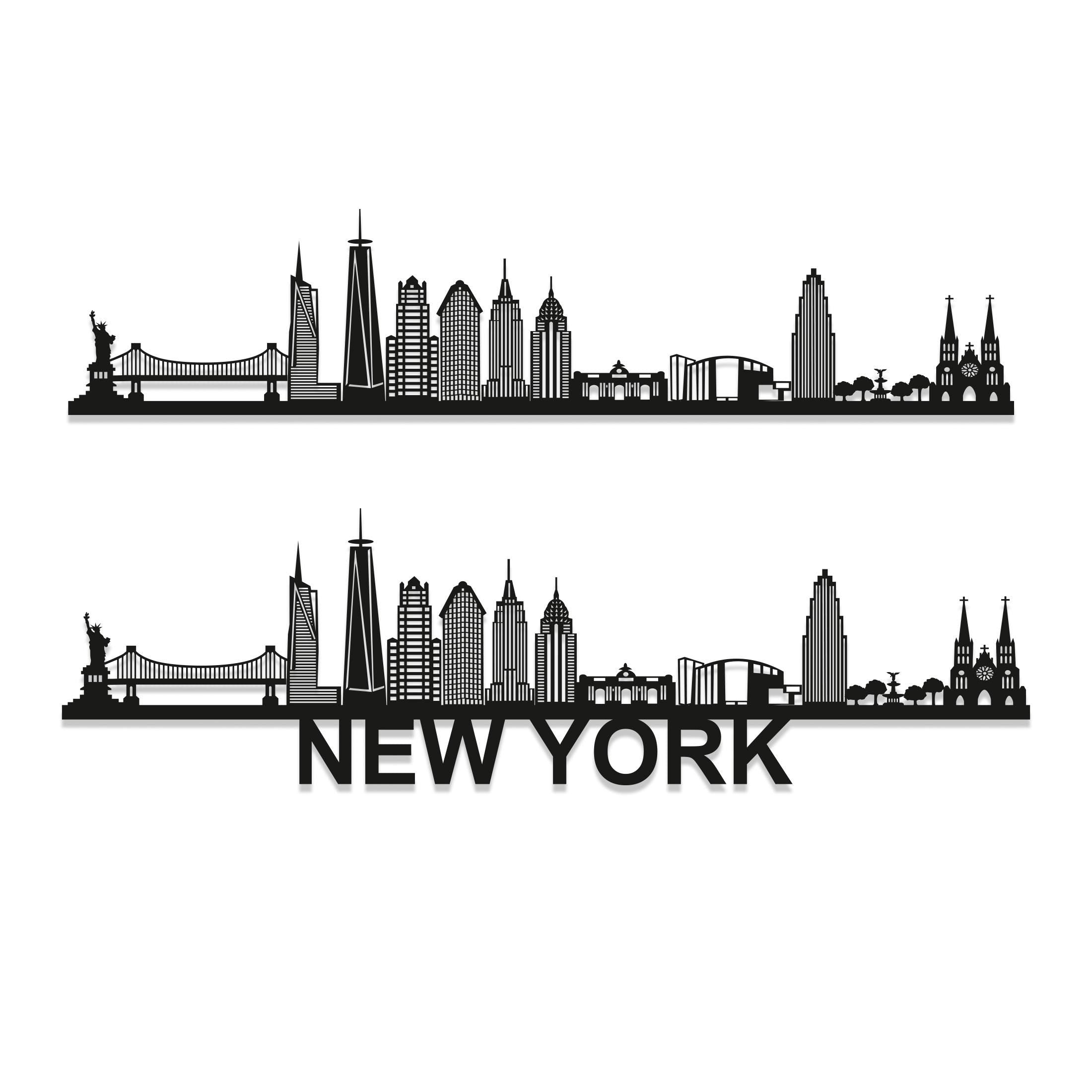 New York Skyline - New York Gift - Skyline Art