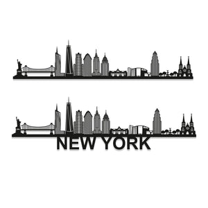 New York Skyline Wall Art - New York Gift - Skyline Art - Wood Wall Art