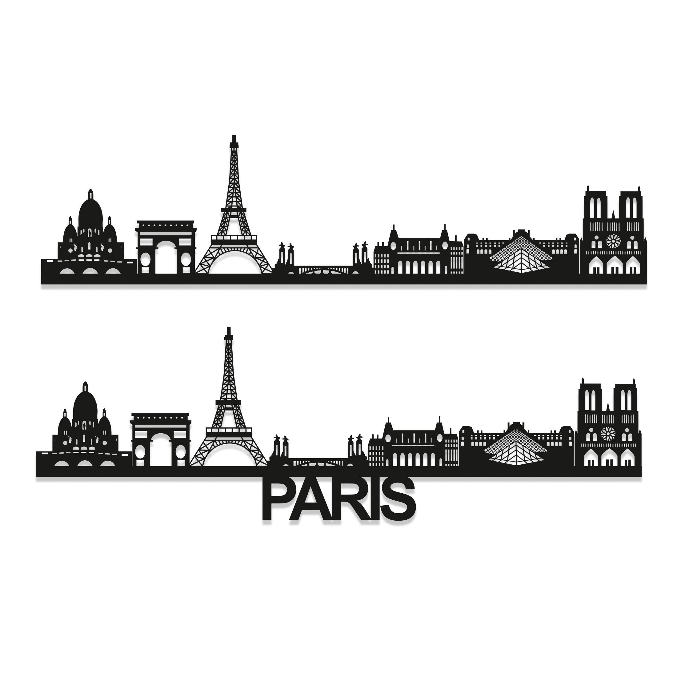 Paris Skyline - Paris Gift - Skyline Art