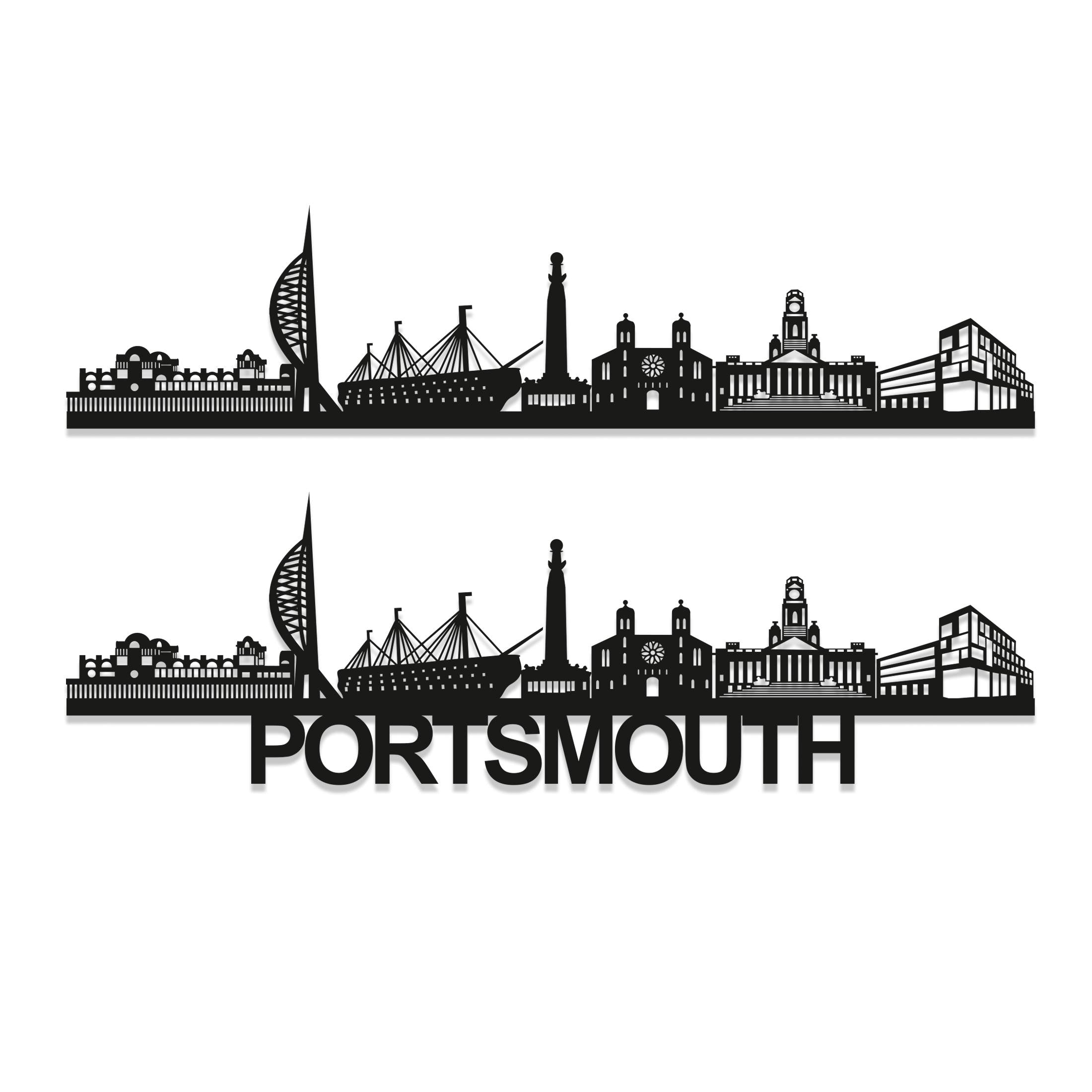 Portsmouth Skyline - Portsmouth Gift - Skyline Art