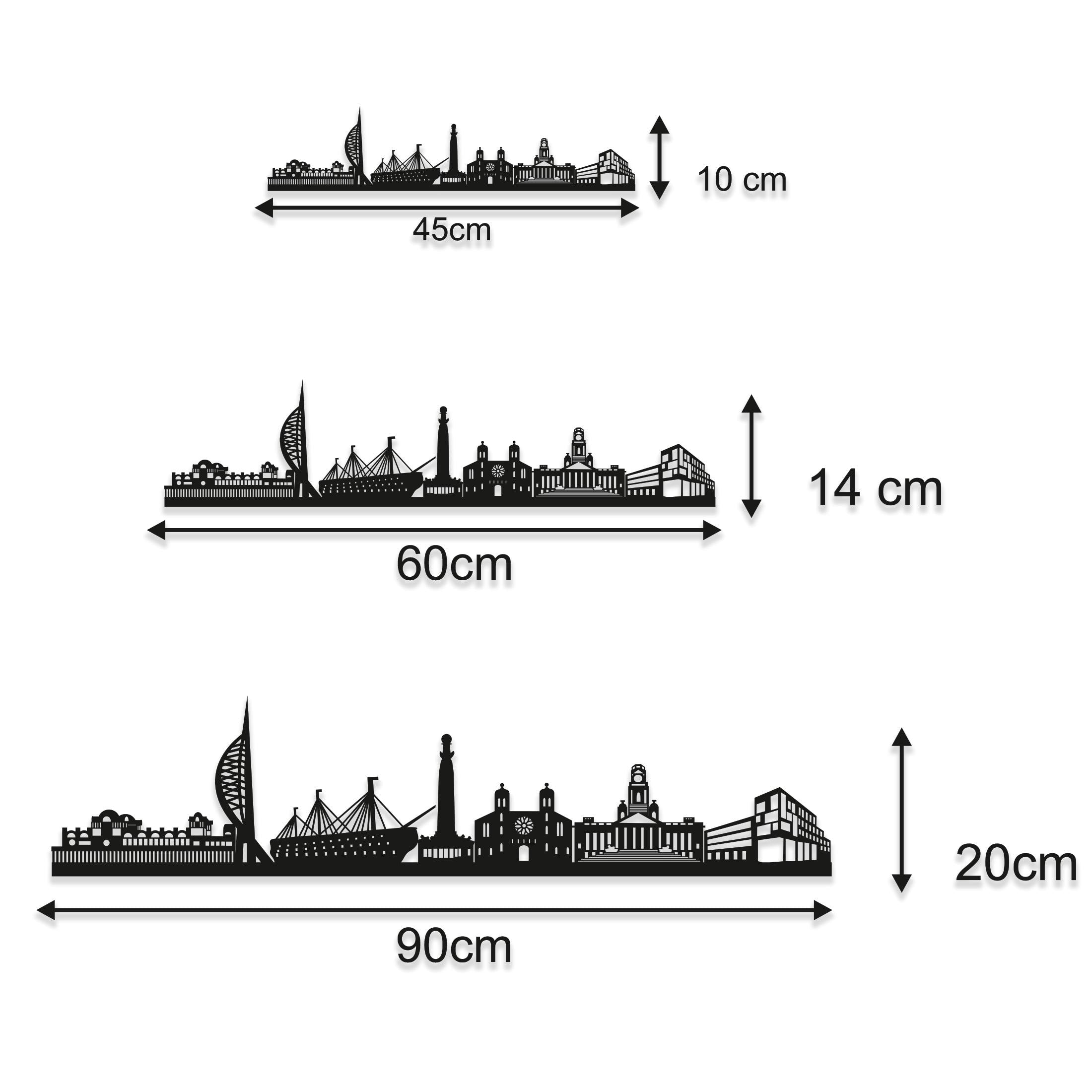 Portsmouth Skyline - Portsmouth Gift - Skyline Art