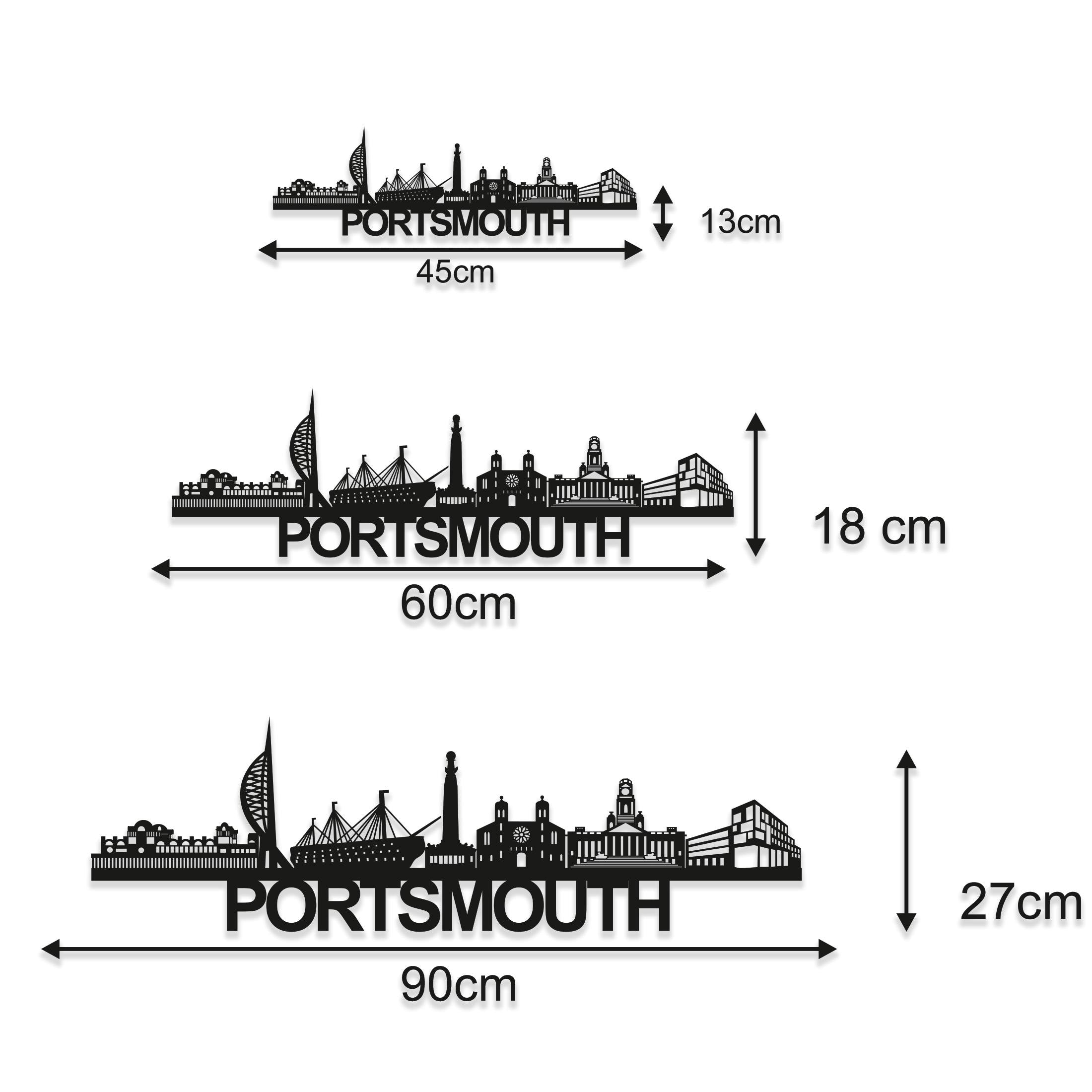 Portsmouth Skyline - Portsmouth Gift - Skyline Art