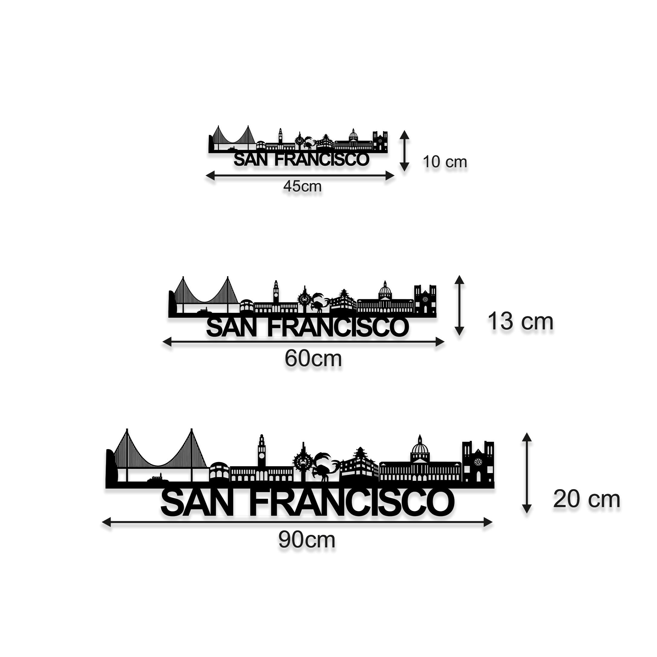 San Francisco Skyline - San Francisco Gift - Skyline Art - City Name