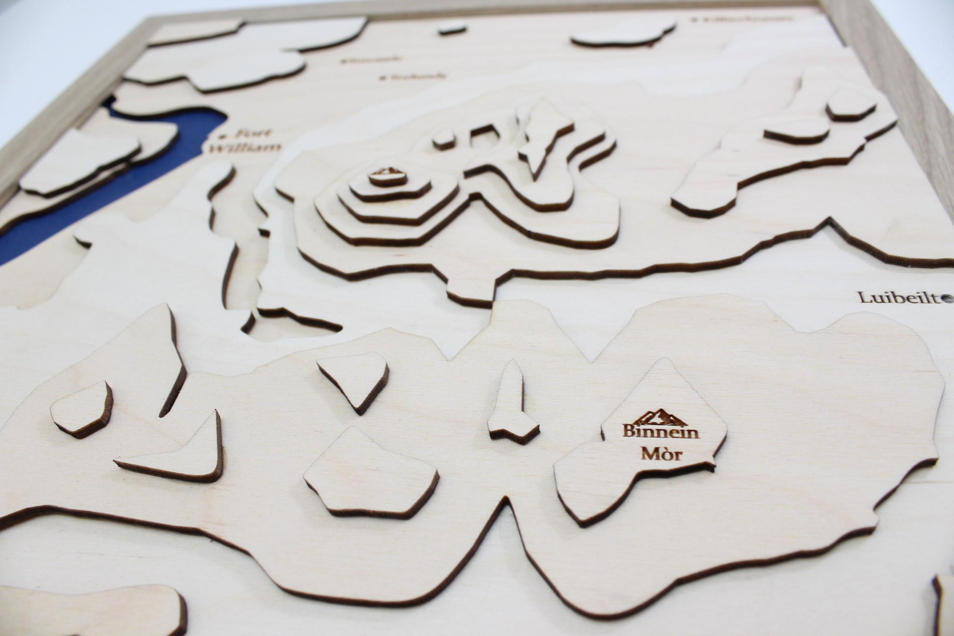 3D Ben Nevis Map Art - Wooden Topographical Map