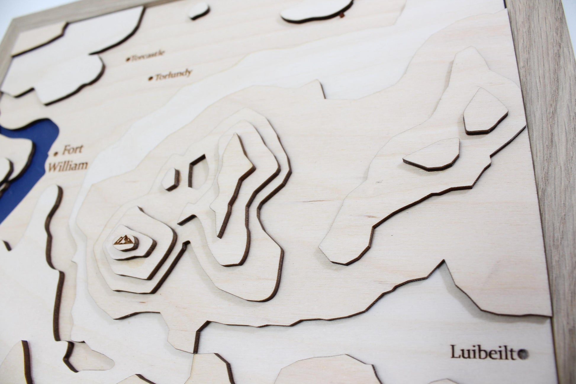 3D Ben Nevis Map Art - Wooden Topographical Map