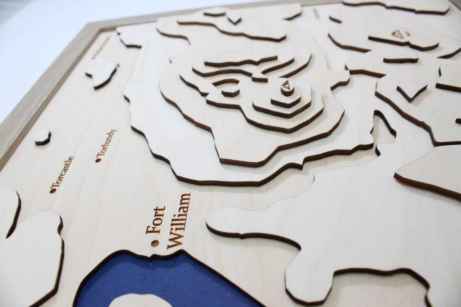 3D Ben Nevis Map Art - Wooden Topographical Map