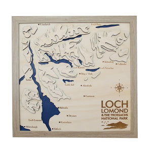 3D Loch Lomond and the Trossachs Map - Wooden Topographical Map