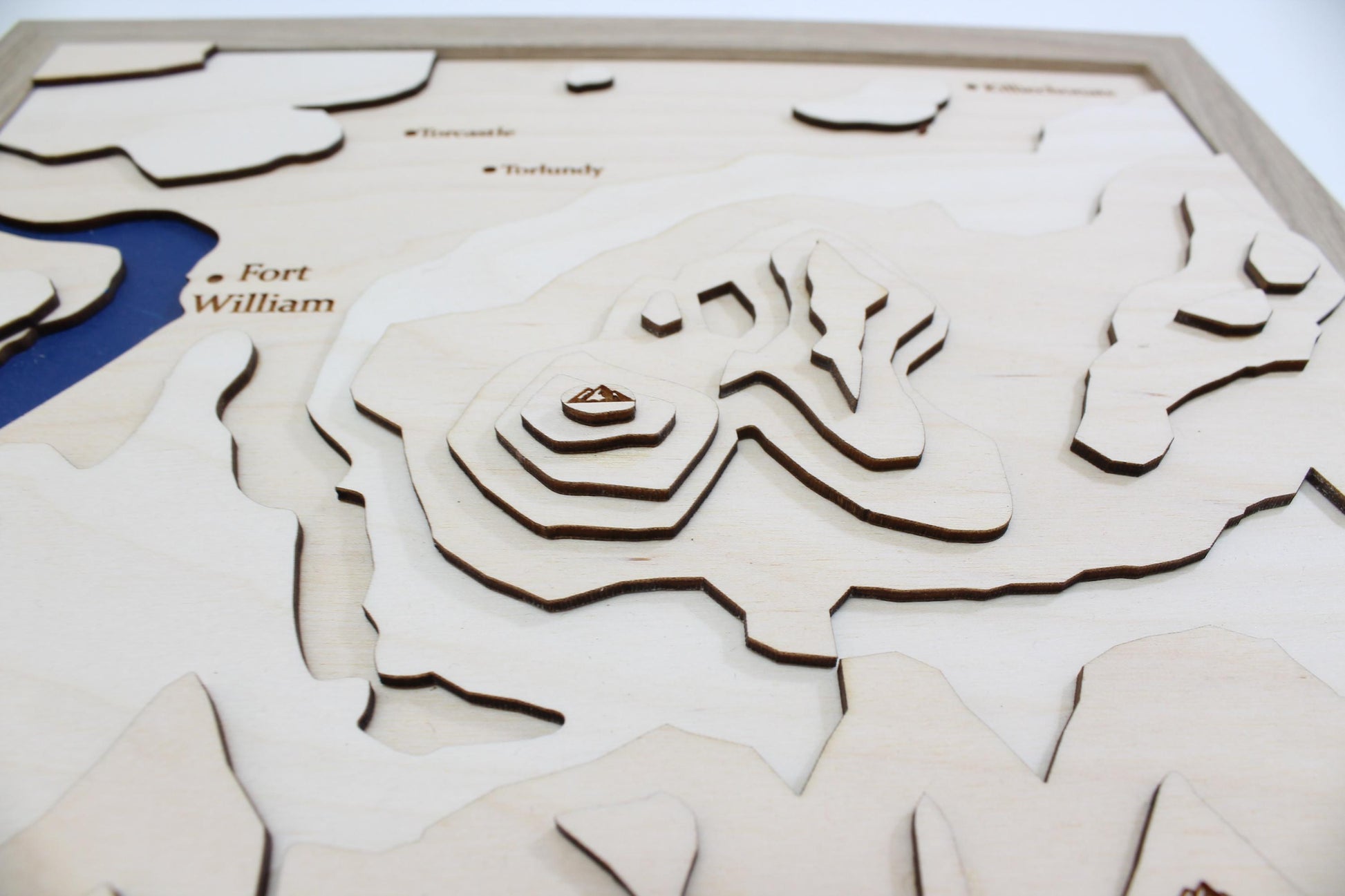 3D Ben Nevis Map Art - Wooden Topographical Map