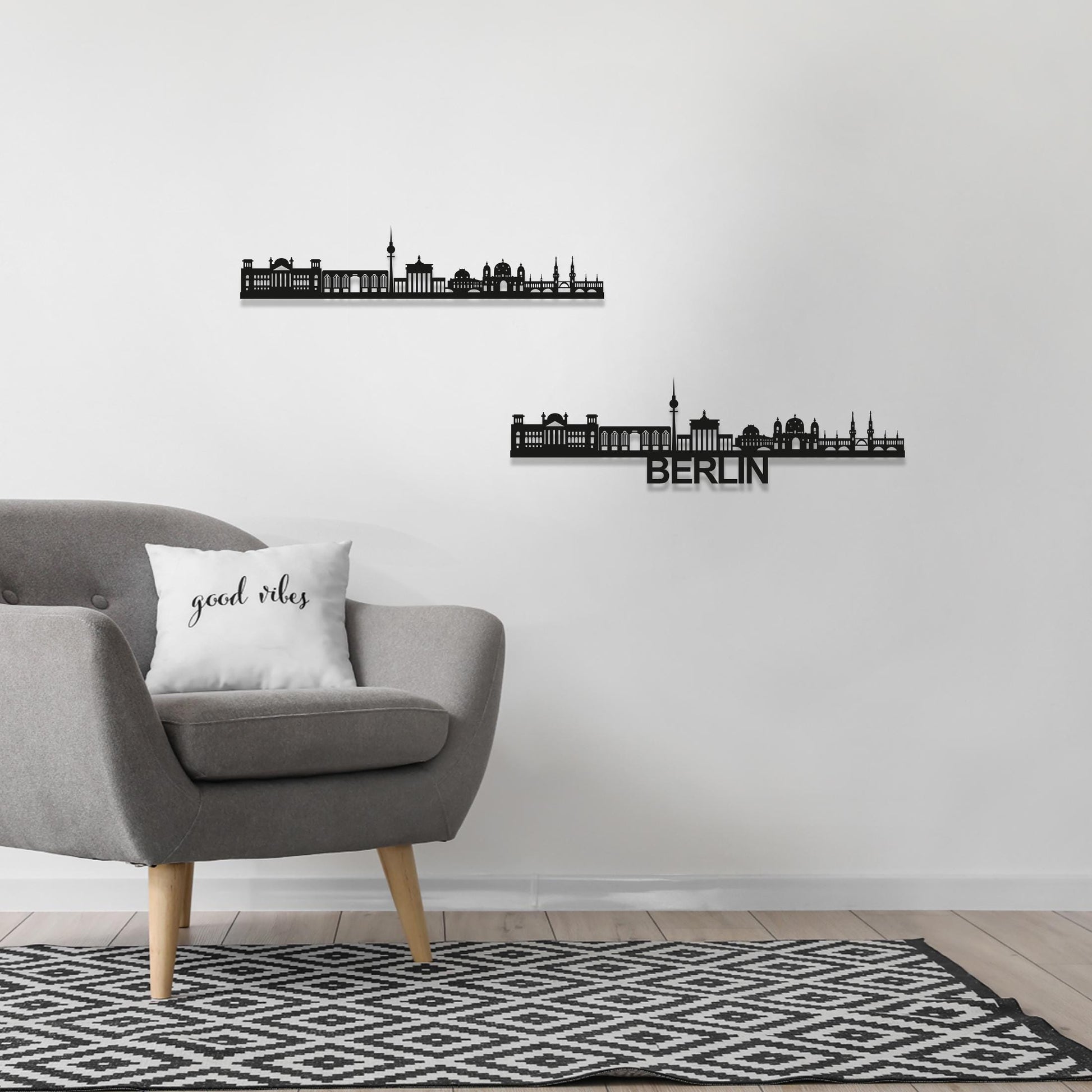 Berlin Skyline Wood Wall Art - Berlin Gift - Skyline Art - Wood Wall Art