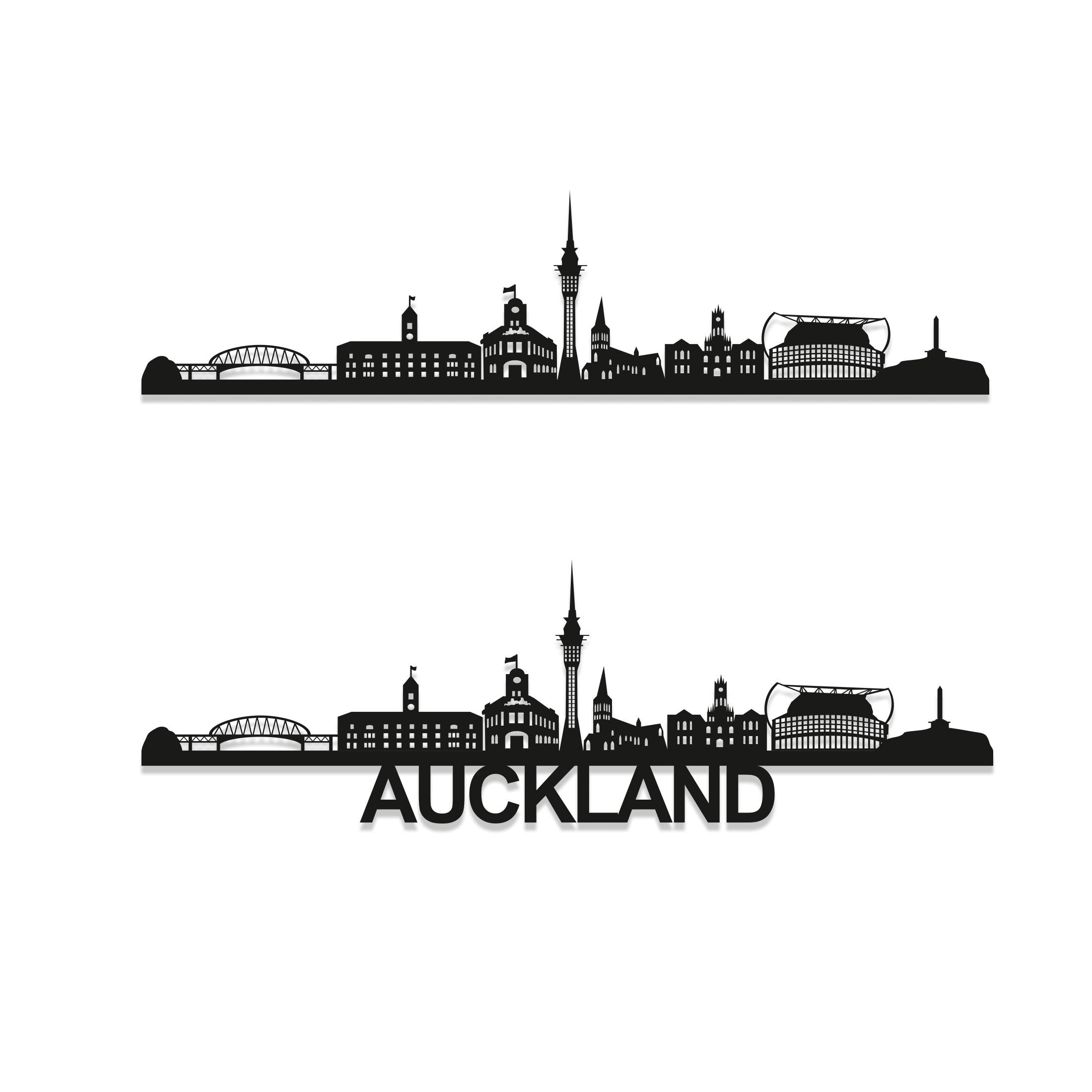 Auckland Skyline Wood Wall Art - Auckland Gift - Skyline Art - Wood Wall Art