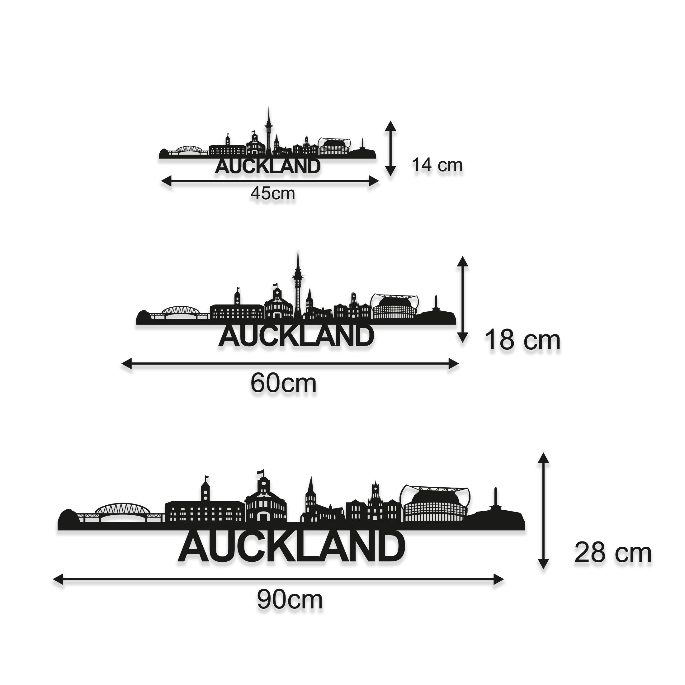 Auckland Skyline Wood Wall Art - Auckland Gift - Skyline Art - Wood Wall Art