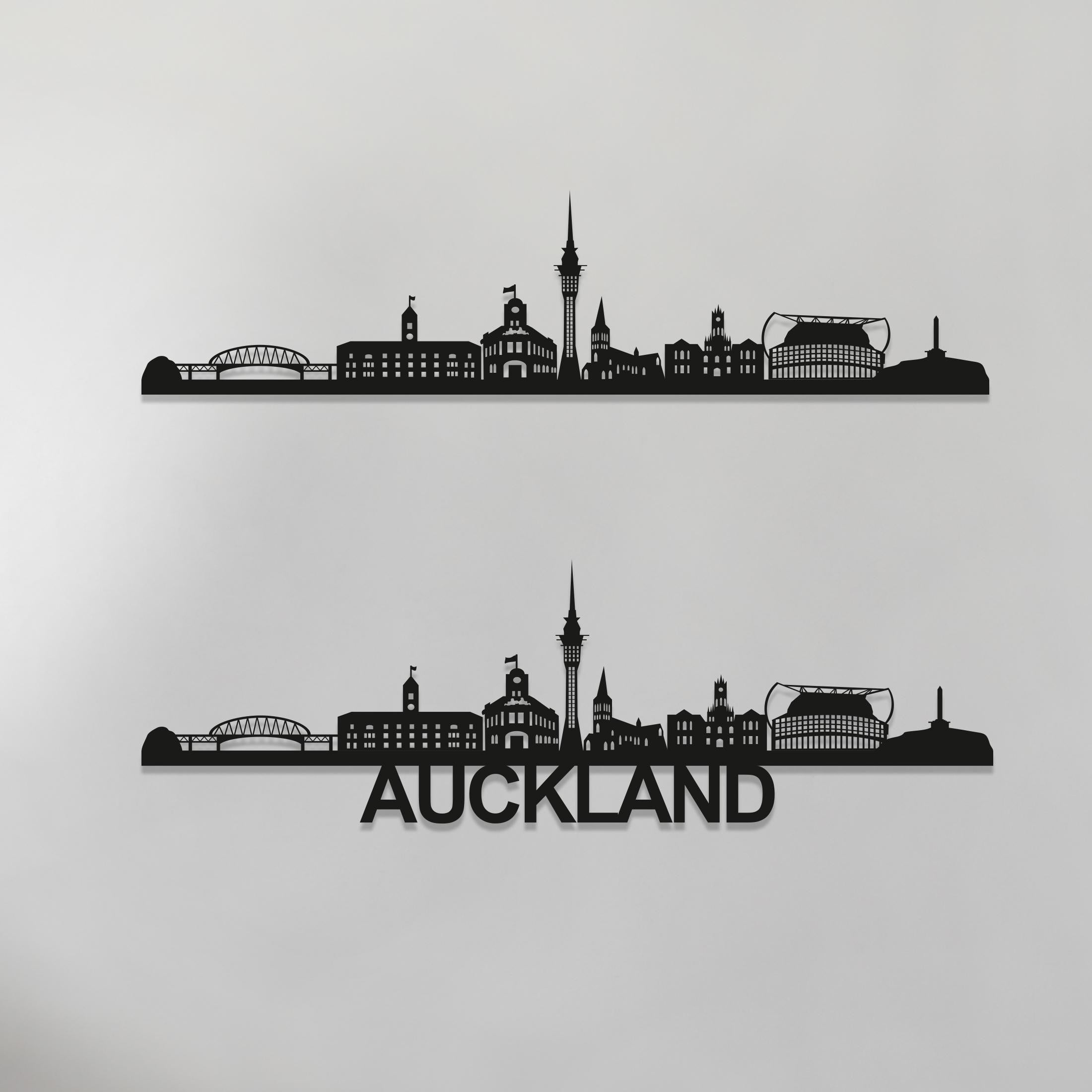 Auckland Skyline Wood Wall Art - Auckland Gift - Skyline Art - Wood Wall Art