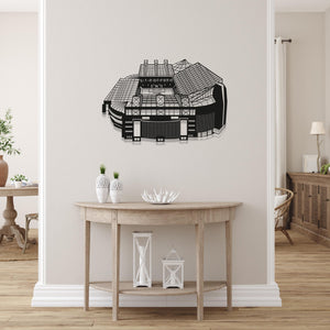 Old Trafford Stadium Wood Wall Art - Manchester United Football Ground Silhouette - Football Gift