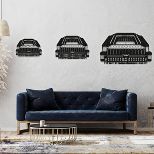 Ibox Stadium Wood Wall Art - Rangers Football Ground Silhouette - Football Gift