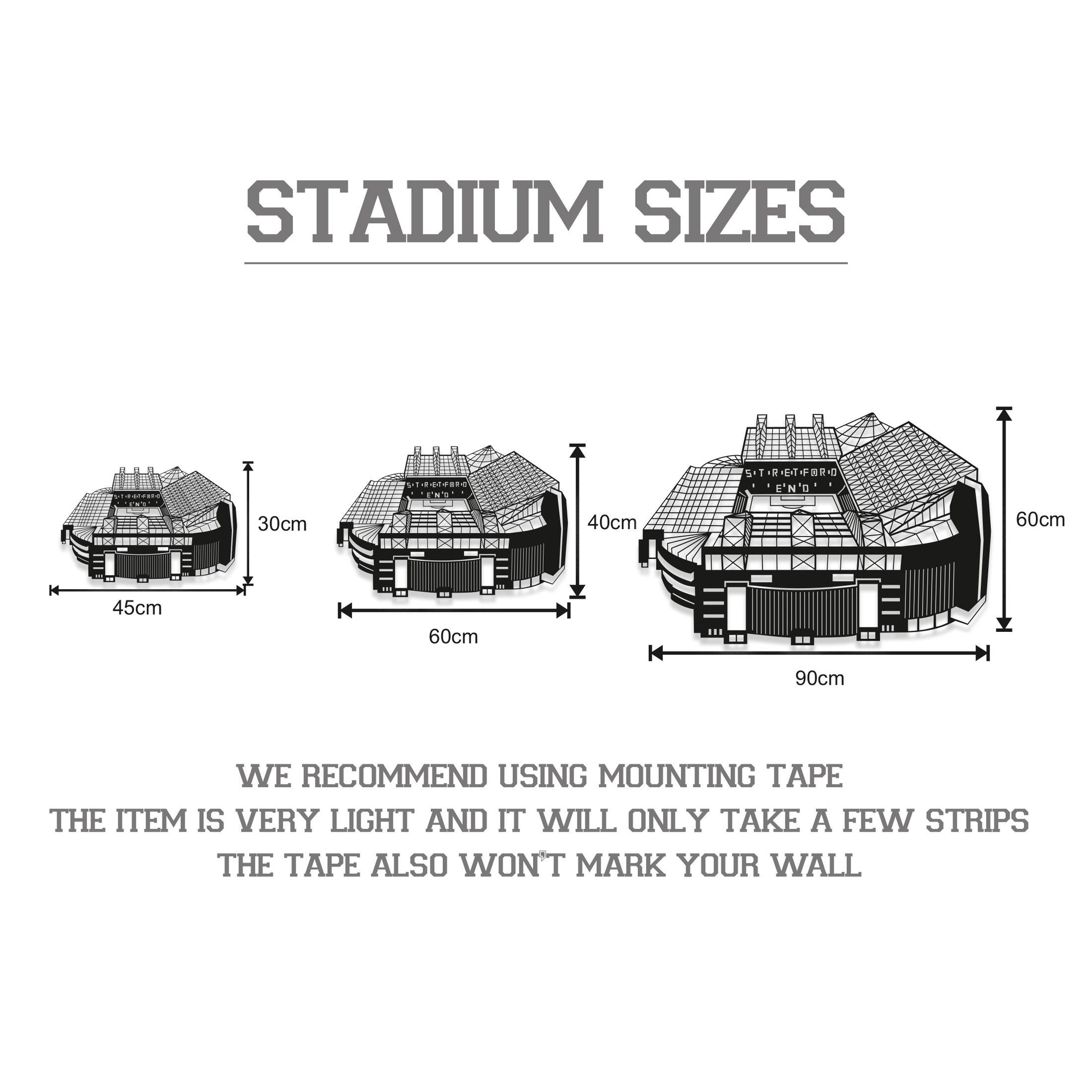 Old Trafford Stadium Wood Wall Art - Manchester United Football Ground Silhouette - Football Gift