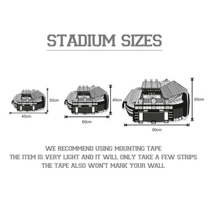 Old Trafford Stadium Wood Wall Art - Manchester United Football Ground Silhouette - Football Gift