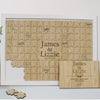 Jigsaw Guestbook Personalised with Sign Framed or Unframed - Signature Freehand Style - Wedding Puzzle Guestbook - Style 9