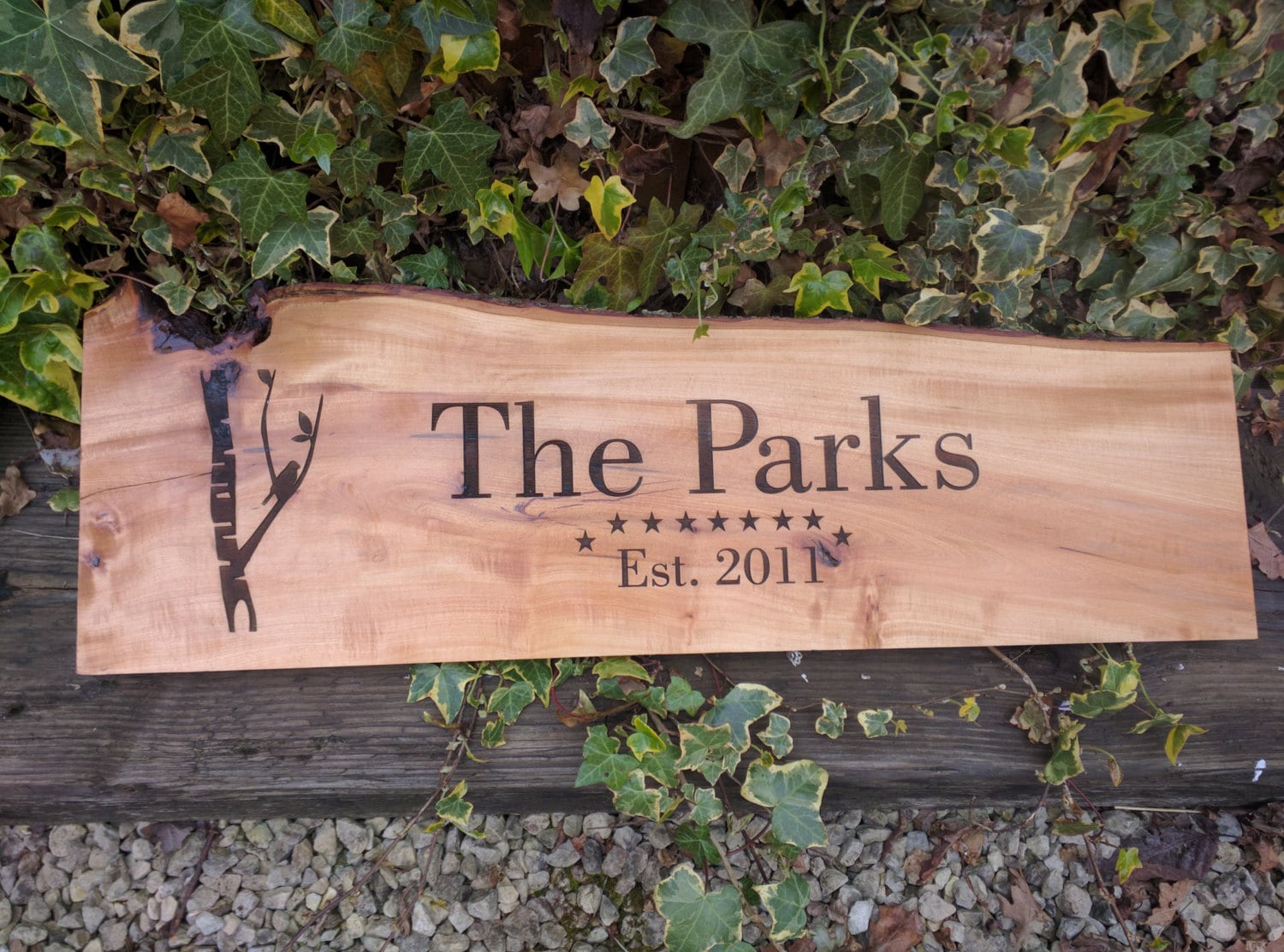 Engraved Wood as Wedding Gift - Fifth Wedding Anniversary