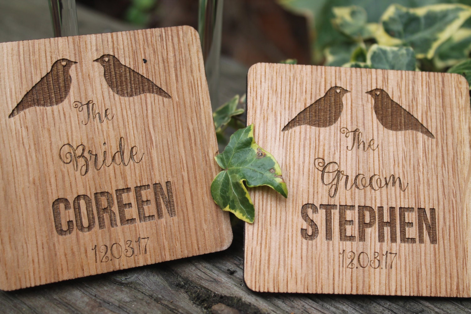 Wedding Coasters - Personalised Wedding Couples Gift