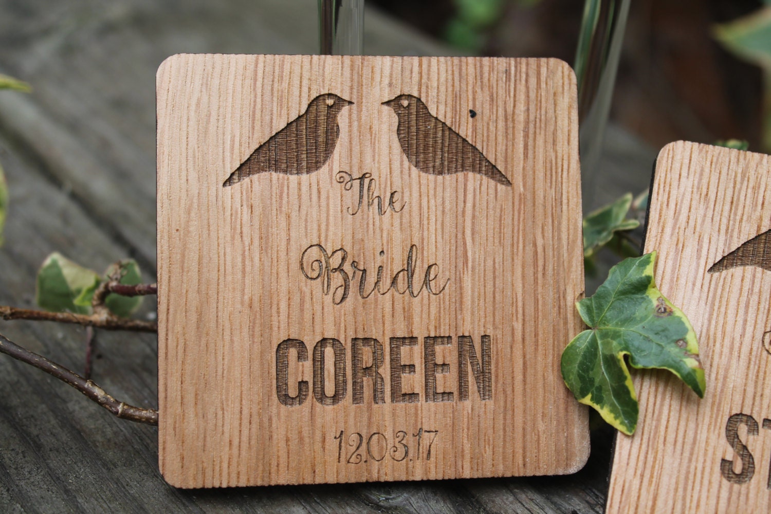 Wedding Coasters - Personalised Wedding Couples Gift