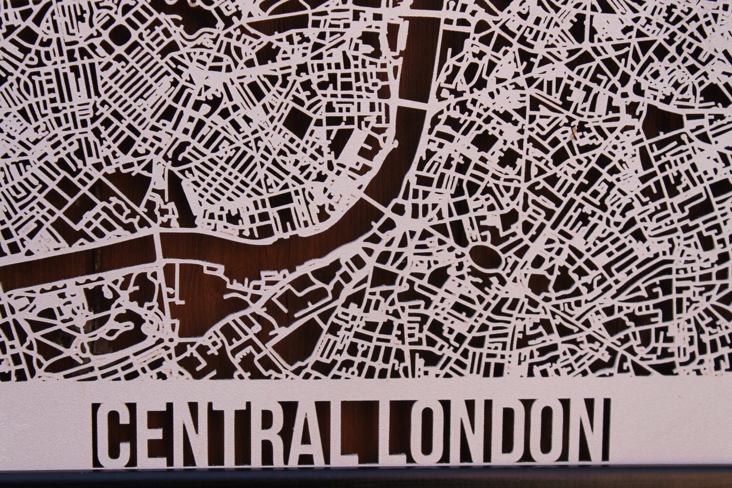 Custom Laser Cut Street Maps City Map Personalised Wooden Map Bespoke Customised