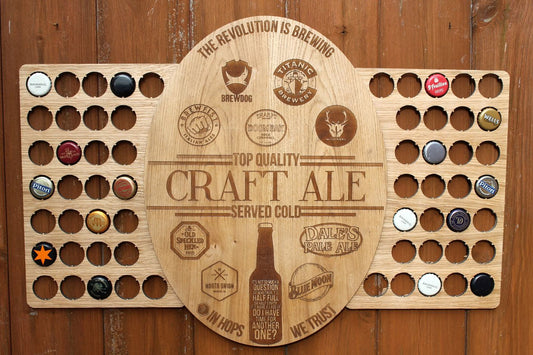 Craft Ale Bottle Cap Collection Beer Cap Gift Art Breweries Beer